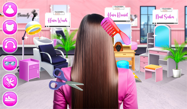 现实女孩美发沙龙游戏(Realistic Girl Hair Salon)